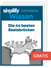 Die 44 besten Eselsbrücken